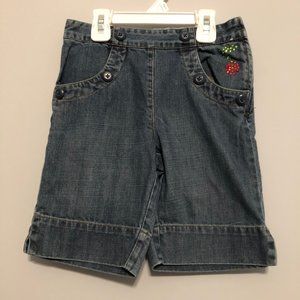 Gymboree Cherry Baby 7 denim Bermuda shorts